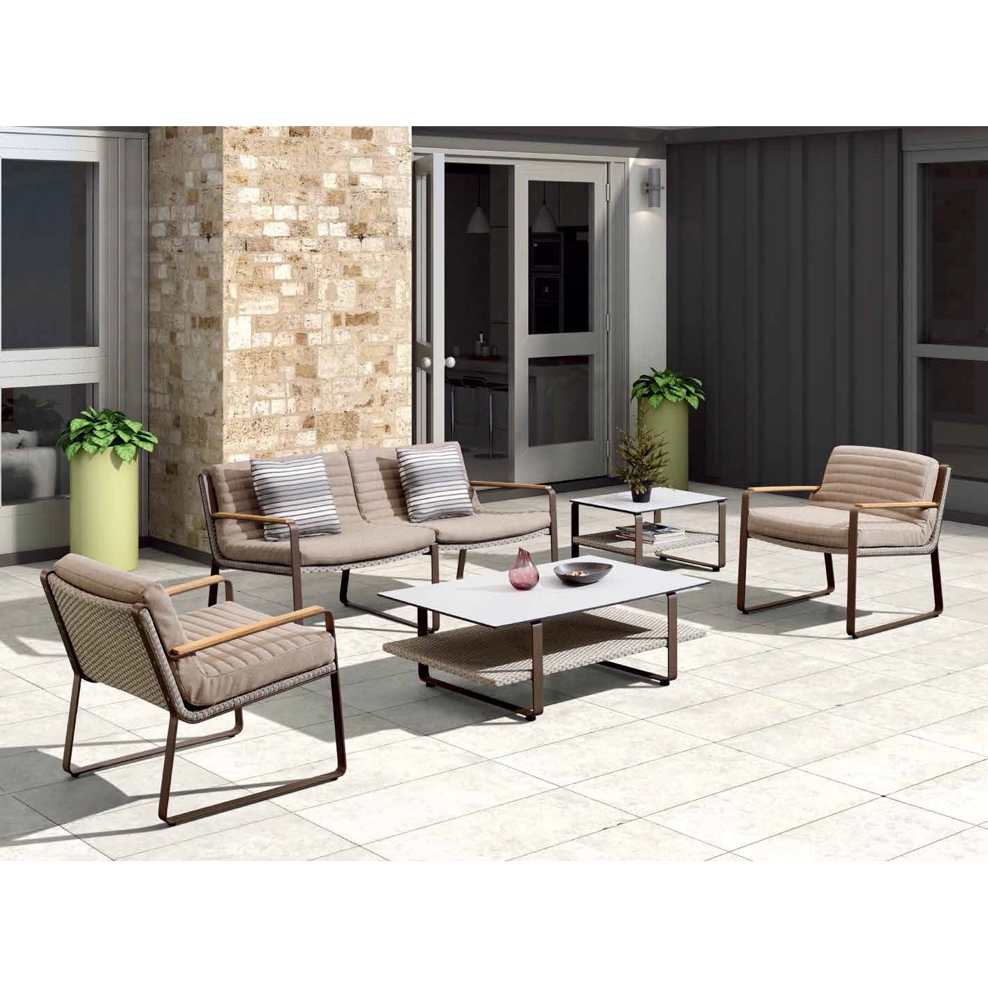 Metalna pletena garnitura Clark