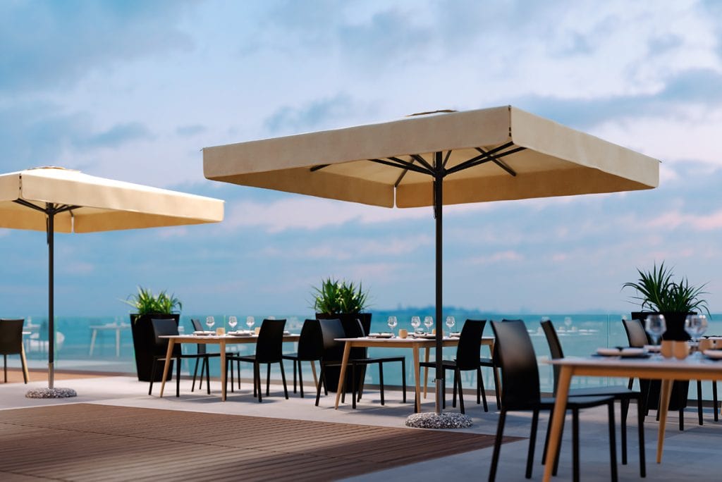 Suncobrani Dolomiti – alu konstrukcija