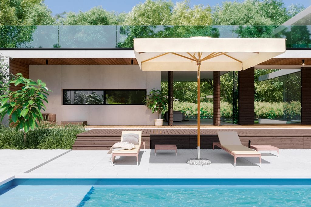 Drveni suncobran Dolomiti