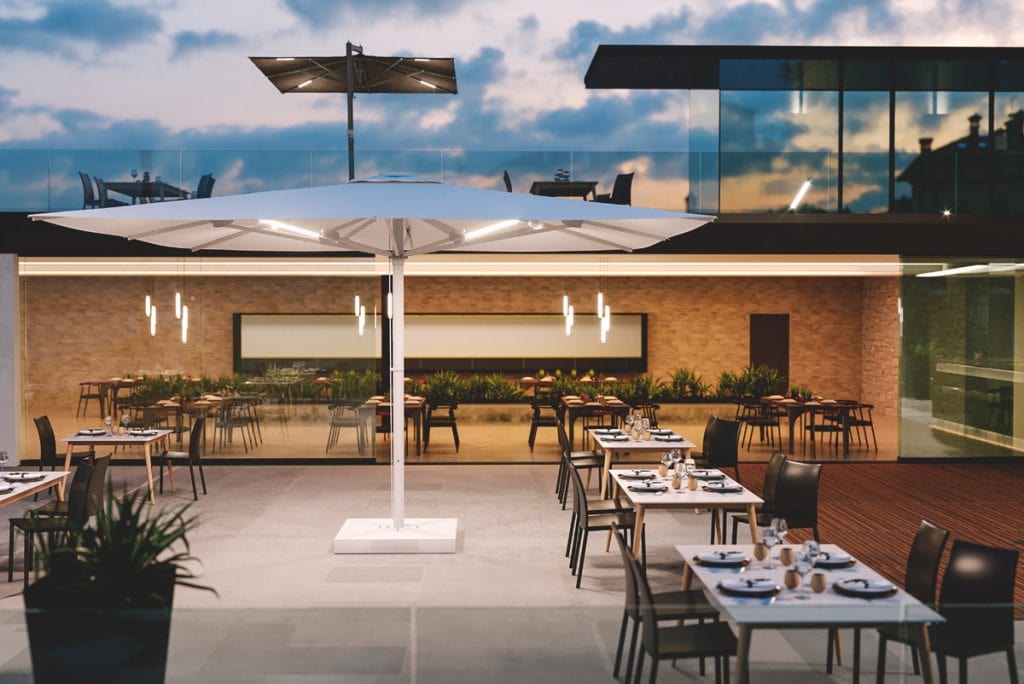 Veliki suncobran Leonardo – alu konstrukcija