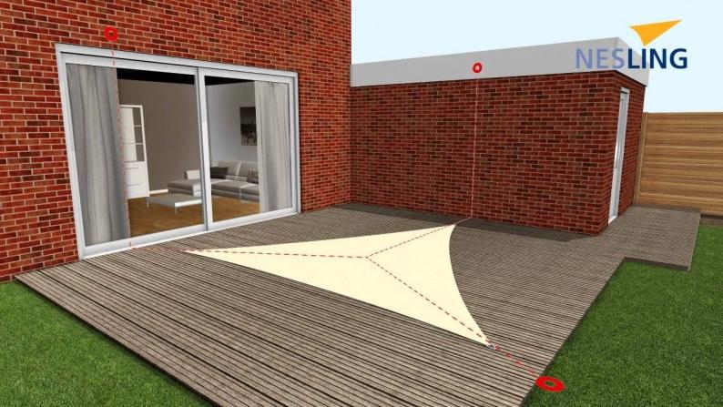 Sjenilo Dreamsail 500x500x500cm Ecru