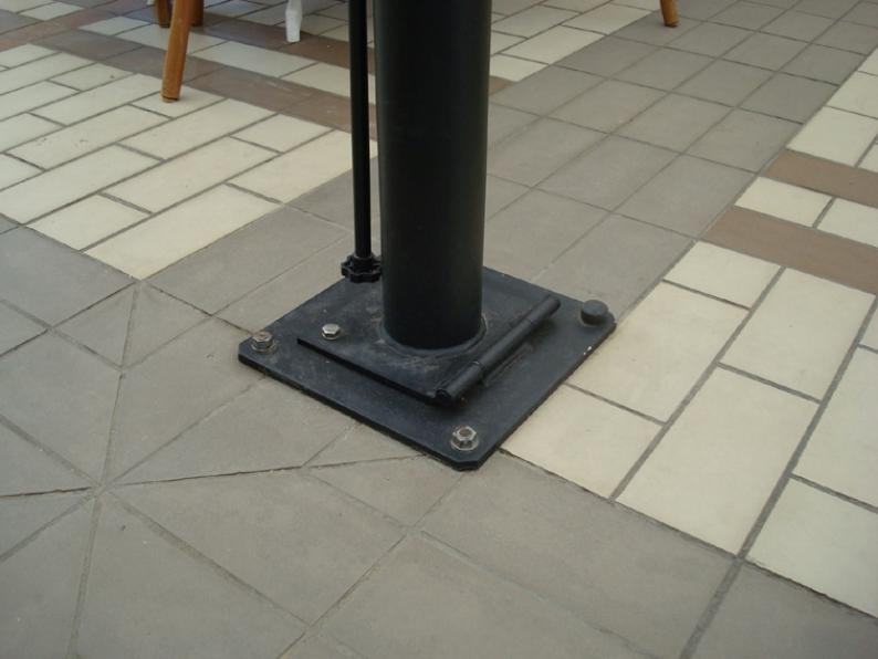 Veliki suncobran Leonardo – alu konstrukcija