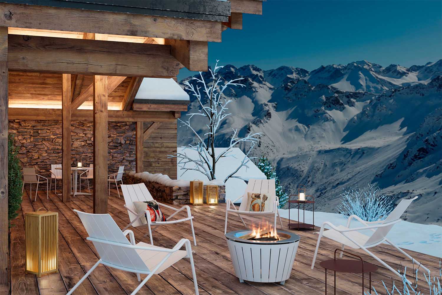 Lounge stolica Fleole Pearl Grey