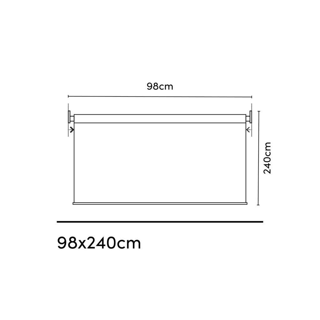 Rolo sjenilo 98x240cm Antracit