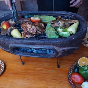 stolni roštilj od gline