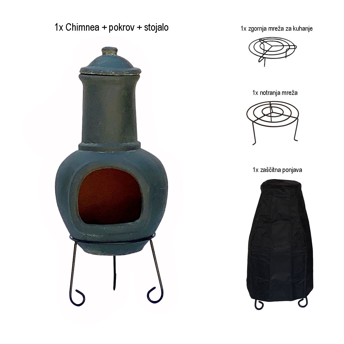 Vrtni kamin tipa Chimenea GRS