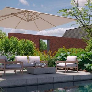 Suncobran sa bočnom šipkom, nagibom i rotacijom