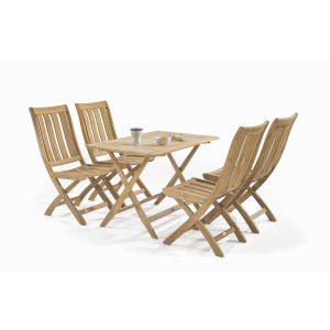 Drveni sklopivi vrtni set