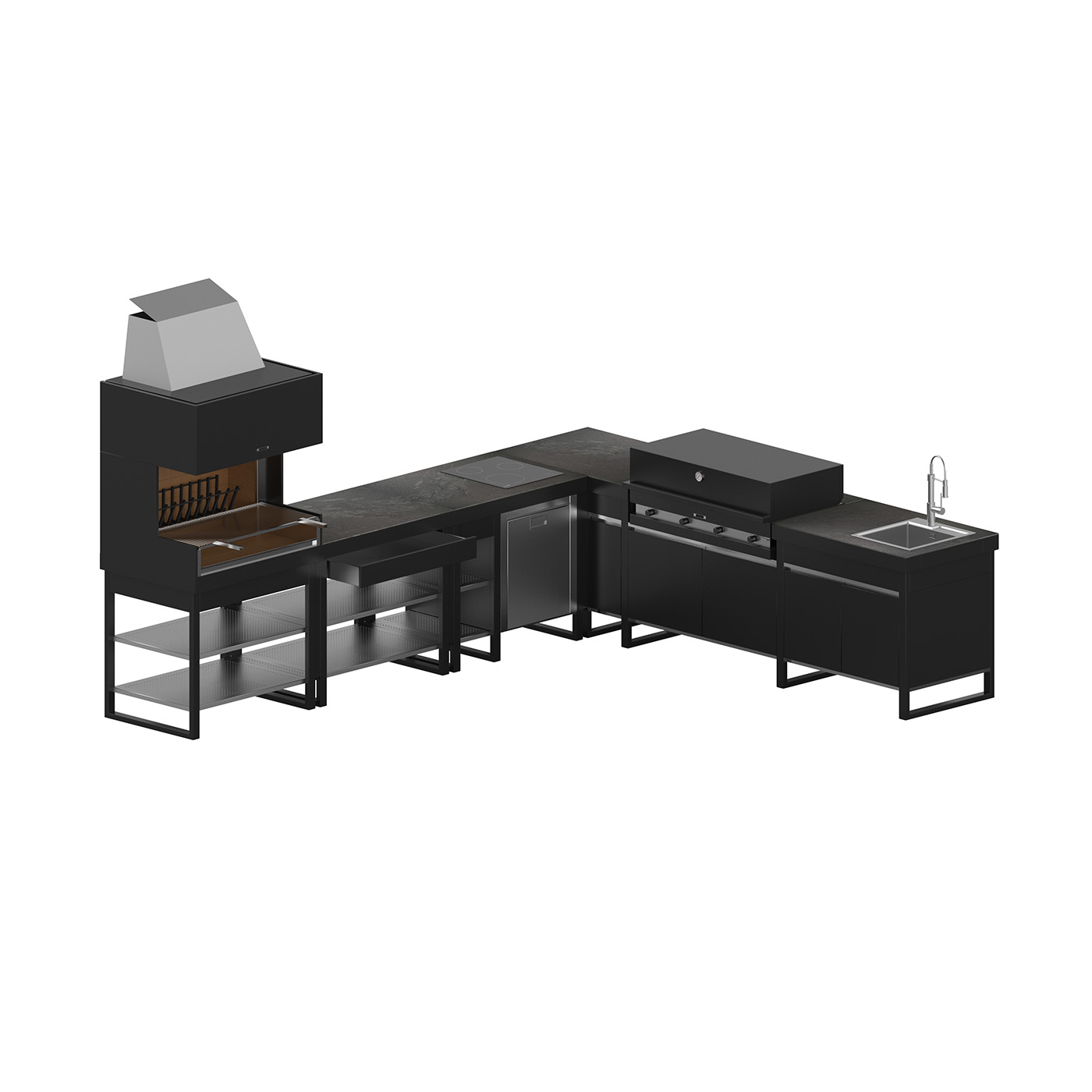 Ljetna kuhinja Lares Obsidian L