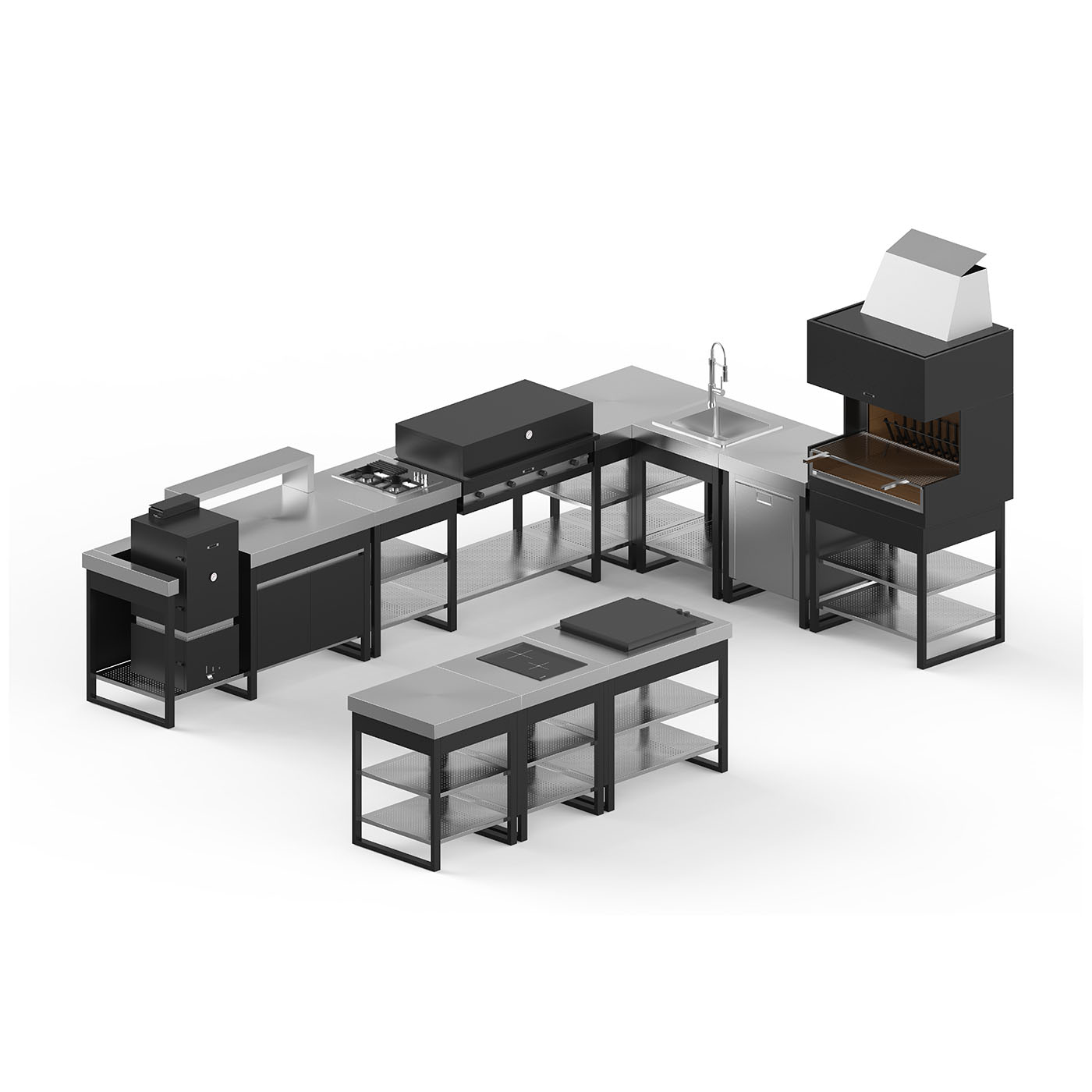 Vanjska kuhinja Lares Obsidian Inox PRO