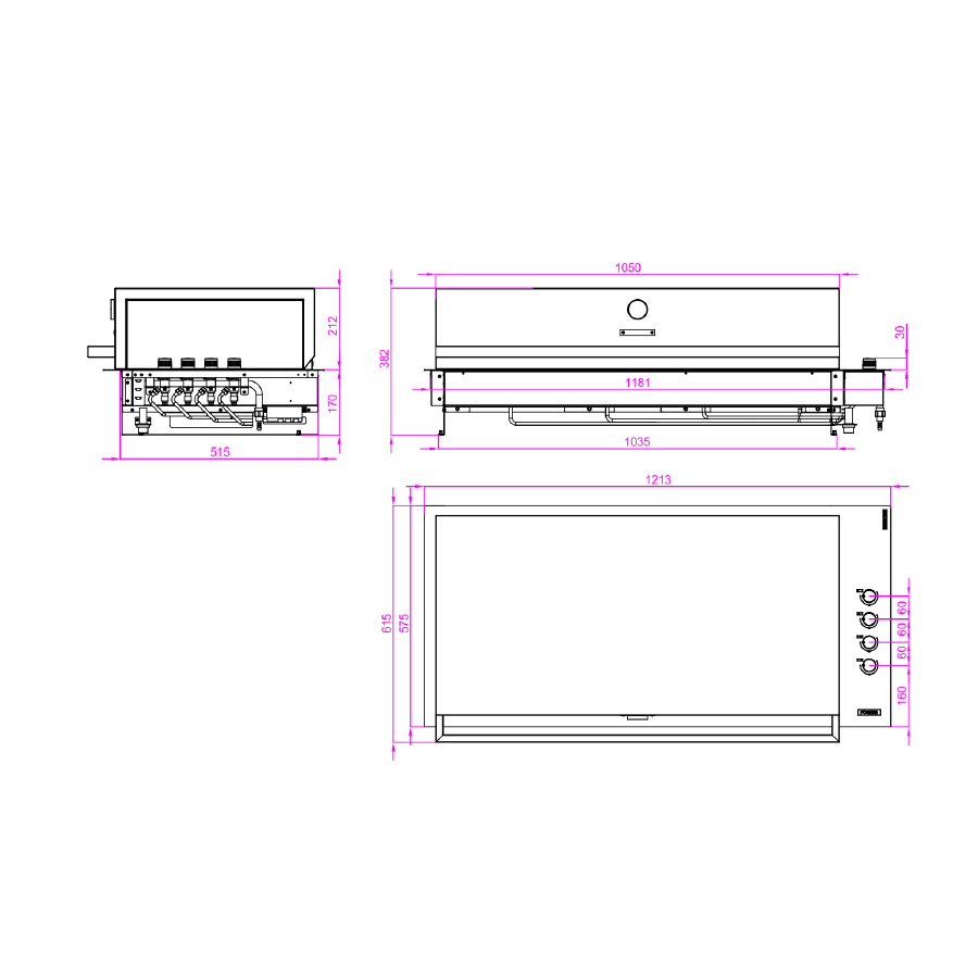 Ugradbeni roštilj FGB 1000 FO