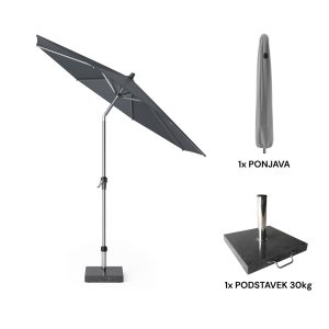 set suncobrana riva antracit R250 s postoljem i navlakom