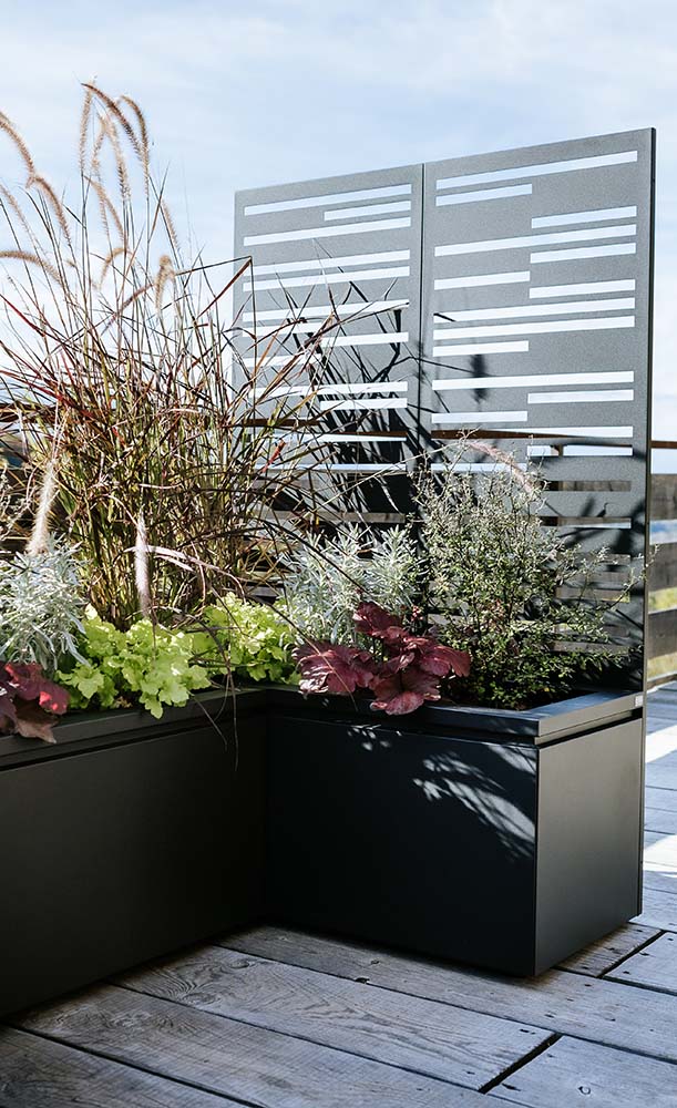 Korito za cvijeće Tera 100x45x45 Obsidian