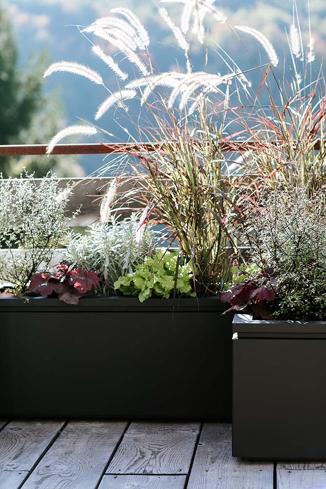 Žardinjera za cvijeće Tera 50x33x45 Obsidian