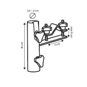 skica nosača za suncobran