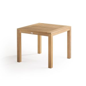 drveni kvadratni vrtni stol