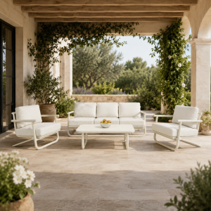 lounge garnitura tober ivory aluminij